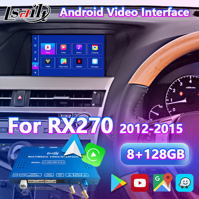 Lsailt 8+128GB एंड्रॉयड मल्टीमीडिया वीडियो इंटरफेस 2012-2015 लेक्सस RX270 RX350 RX450h के लिए